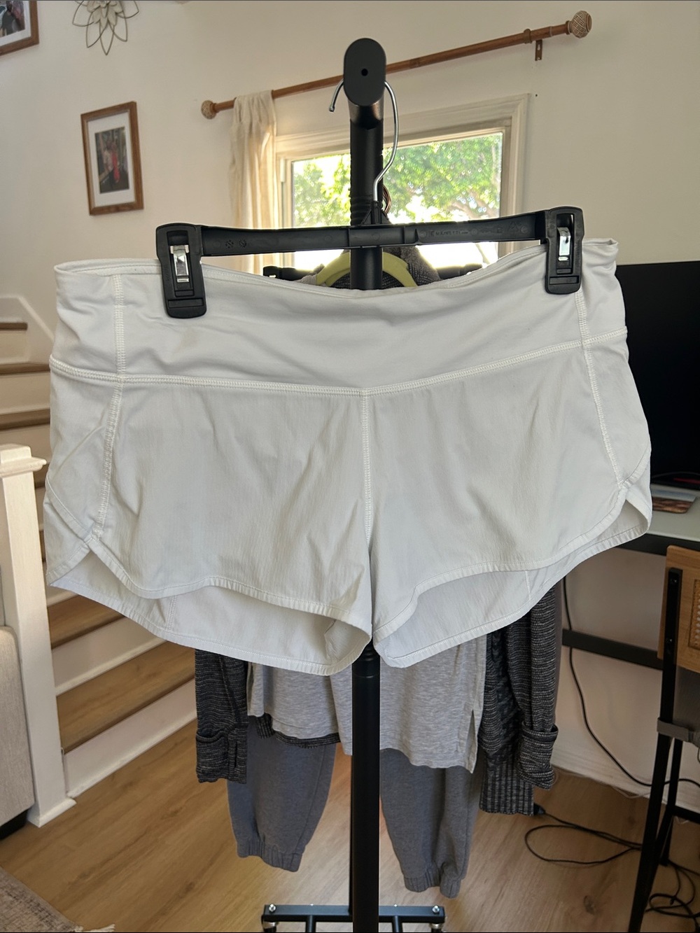 Lululemon Shorts. Size 6. 3” inseam. Slight Wash wear inside waist band. Clean